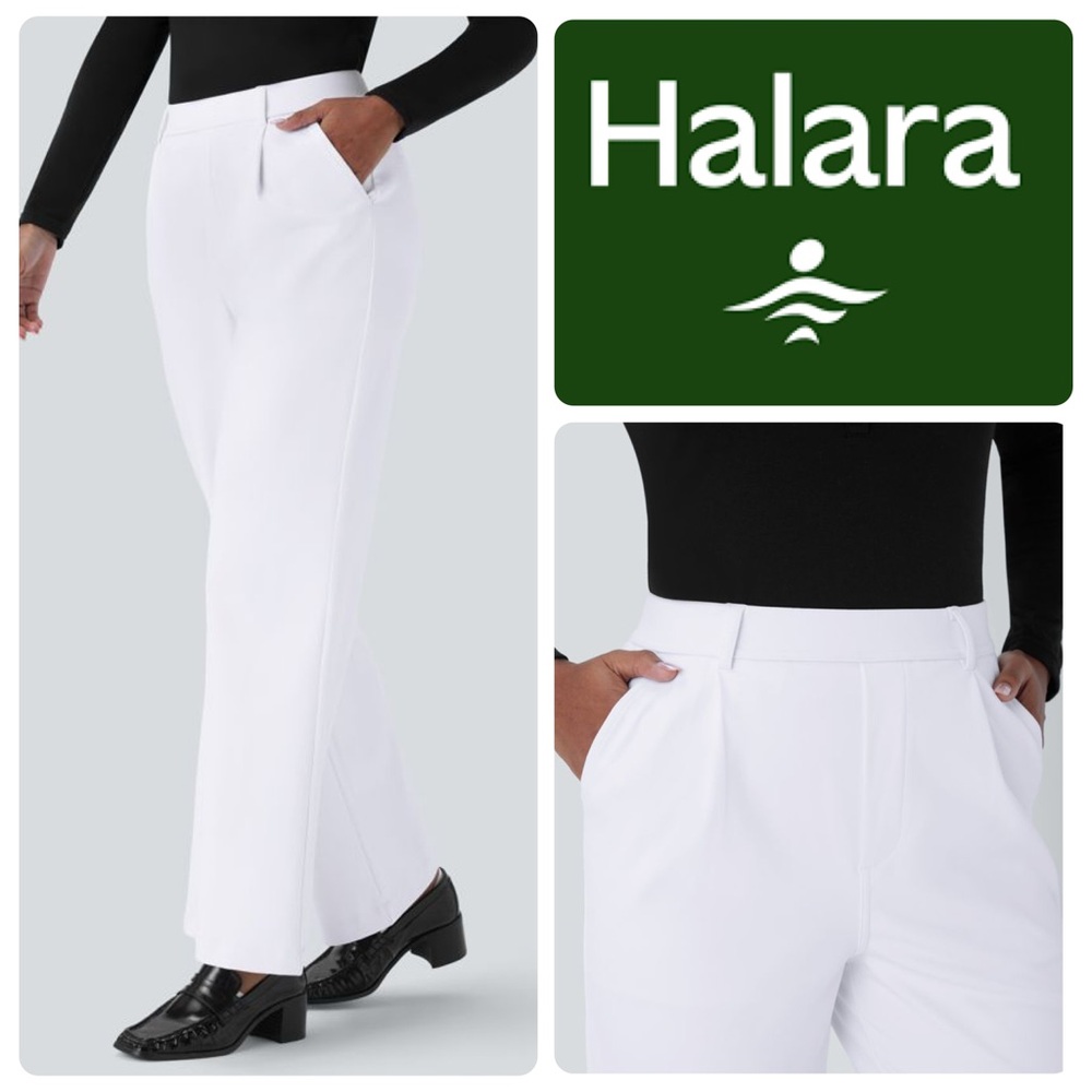 HALARA White Halara Flex High Waisted Pocket Work Flare
Pants